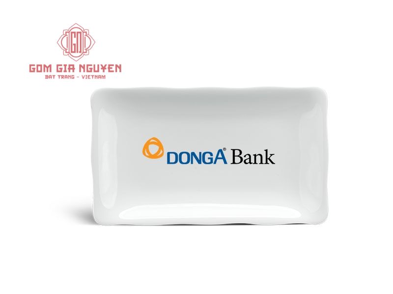 Đĩa Bát Tràng Iin logo DongABank